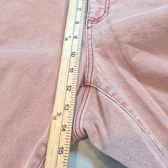 AVA & VIV Womens 16W Cropped Wide Leg Jeans Pink Wash Denim Fair Trade Certified - Picture 11 of 13